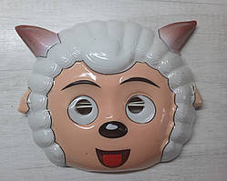 Карнавальна дитяча маска Вівці пластик