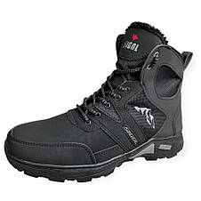 Черевики чоловічі чорні зимові, фото 2