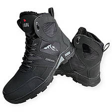 Черевики чоловічі чорні зимові, фото 3