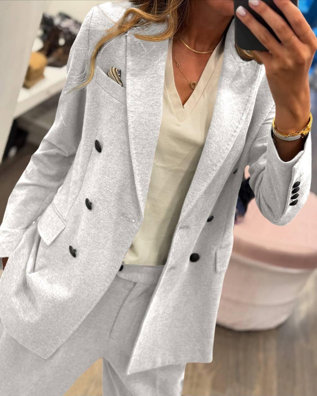 Костюм жіночий: піджак на підкладці Модель: 1555-5960 Колір: сірий, графіт, фото 1