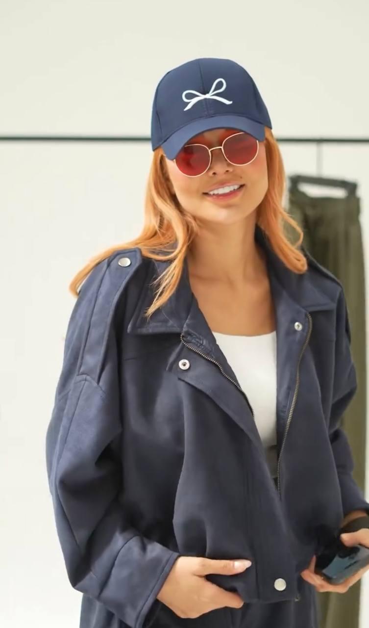 Костюм жіночий: бомбер на підкладці + штани палаццо Модель: 1555-5977 Колір: шоколад, синій, хакі, фото 1