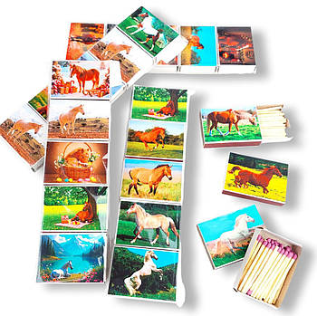 Магніт сірники сувенірні на холодильник із символом 2026 року Коня