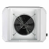 Настільна манікюрна витяжка з HEPA фільтром Teri Diamond біла/сітка метал, фото 3