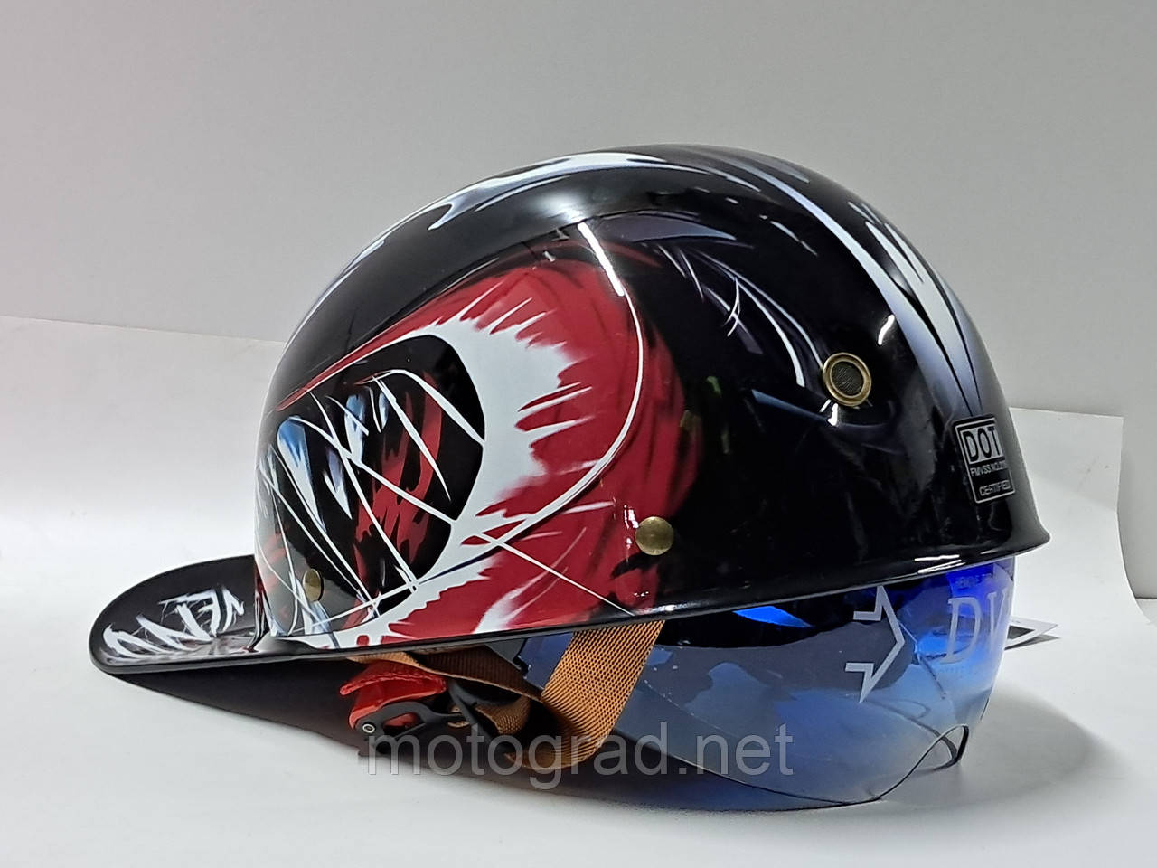 Шолом-каска Кастом-Чепер Wolf розмір L 58-59 см, фото 1