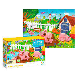 Гр Пазл "Поросята біля ставка" 300682 (96) "DoDo", 30 елементів, в коробці