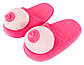Тапочки с грудьми House Slipper "Boobs" pink, фото 2