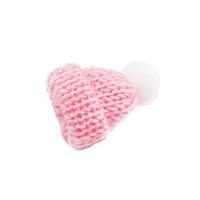 Декор Finding Шапка в'язана  Рожевий білий 4.6 см х 3.1 см