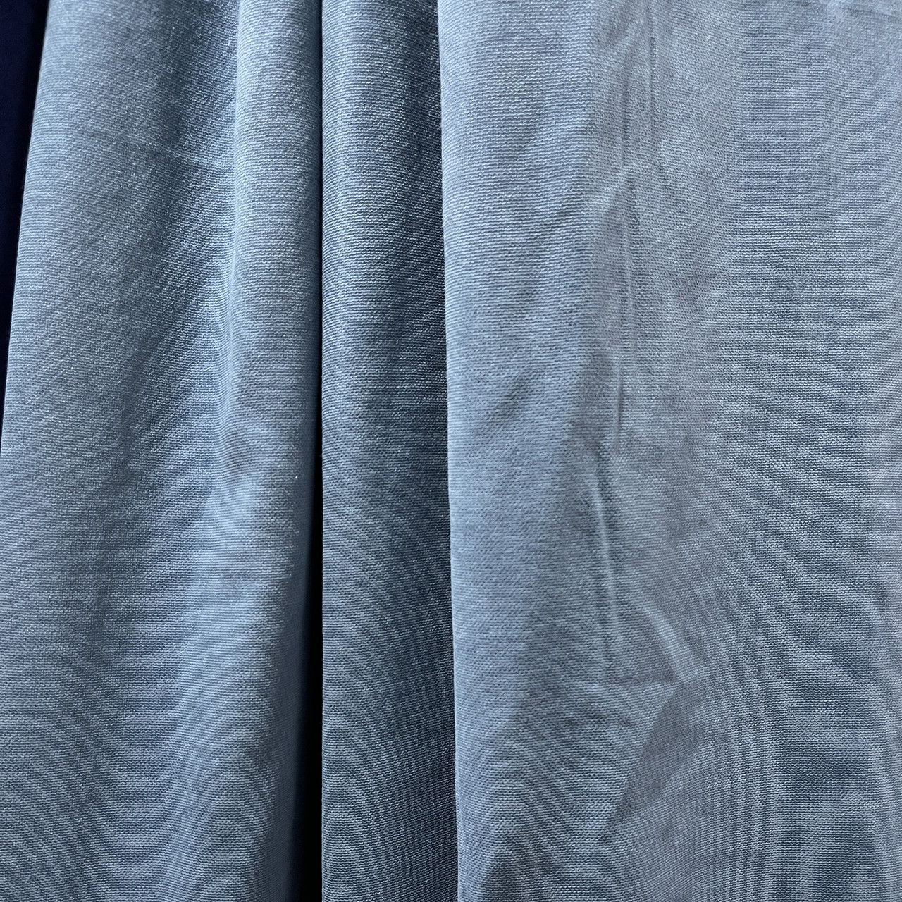 Шторна тканина мікровелюр на метраж, колір сіро-синій, висота 3м (Petek-114), фото 1