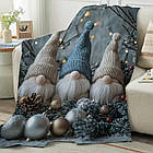 Плюшевий плед ковдра покривало Різдвяний Новорічний 150х200 см, фото 3