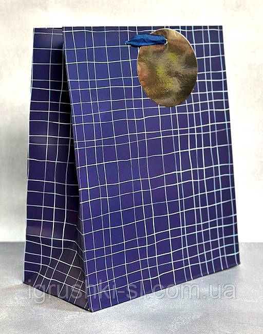 Пакет подарунковий "Геометрія", 30×39×14,2 см, фото 1