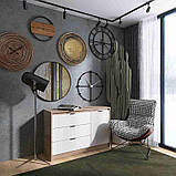 Комод 1150 СІТІ, Дуб сонома/Білий (Графит)Еверест, фото 2