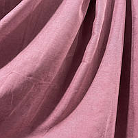 Шторна тканина мікровелюр на метраж, колір рожевий, висота 3м (Petek-214), фото 2