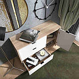 Комод 1150 СІТІ, Дуб сонома/Білий (Графит)Еверест, фото 4