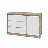 Комод 1150 СІТІ, Дуб сонома/Білий (Графит)Еверест, фото 5