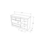 Комод 1150 СІТІ, Дуб сонома/Білий (Графит)Еверест, фото 6