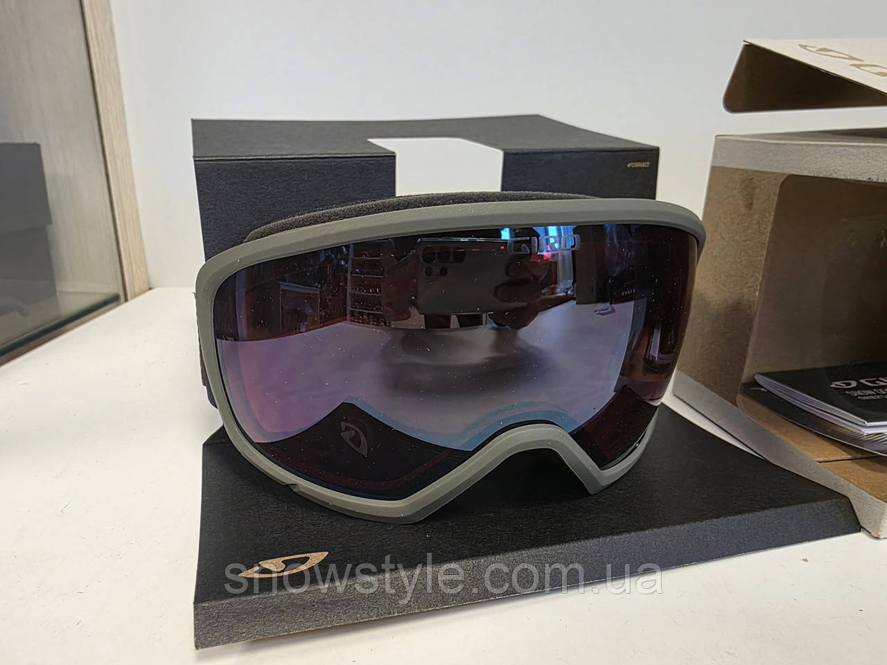 Гірськолижна маска Giro Ringo Trail Green Clouddust Vivid Petrol S2, фото 1