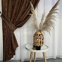 Коричневі готові штори мармурові (SH-M19n-12), фото 3