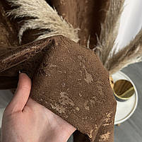 Коричневі готові штори мармурові (SH-M19n-12), фото 4