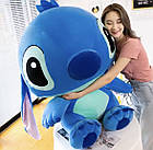 Велика м'яка іграшка Стич 100 см синій плюшевий гігант Disney для подарунка, фото 2