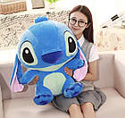 М'яка плюшева іграшка Стіч 70см синій, фото 2