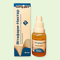 Витафарм Нектар Вит 15 мл витаминная добавка для попугаев, канареек, хомяков, морских свинок и шиншилл