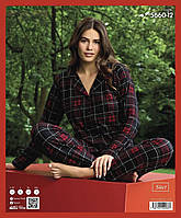 Стильна тепла піжама на ґудзиках