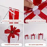 Подарункові коробки 3 шт LED  Набір з 3 шт. різдвяних світлових подарункових коробок, фото 8
