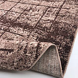 Коричнева килимова доріжка із середнім ворсом CAMINO 02605A Visone/D.Brown ширина 1 м, фото 3