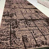 Коричнева килимова доріжка із середнім ворсом CAMINO 02605A Visone/D.Brown ширина 1 м, фото 2