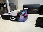 Гірськолижна маска Oakley Flight Deck L (XL) Matte Black лінза Prizm Iced Iridium + кейс, фото 3