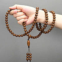 Буддійські чотки з шовковиці на 110 намистин діаметром 10 мм
