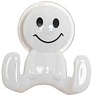 Гачок подвійний пластик білий Trento W5560-W