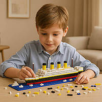 Конструктор Титанік із дрібних деталей 2188 шт, морська серія ST501, 56 см, фото 3