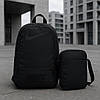 Чоловічий спортивний рюкзак Nike Air чорний, чоловіча сумка месенджер Найк у подарунок, фото 5