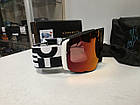 Гірськолижна маска Oakley Line Miner Pro L Black White Duality 2 лінзи Prizm Sapphire + Prizm Torch, фото 3