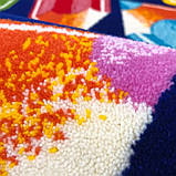 Килимова доріжка з малюнком олівці BABY 2085 D.Blue/D.Blue ширина 150 см, фото 4