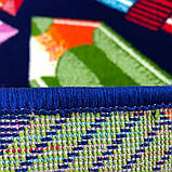 Килимова доріжка з малюнком олівці BABY 2085 D.Blue/D.Blue ширина 150 см, фото 5