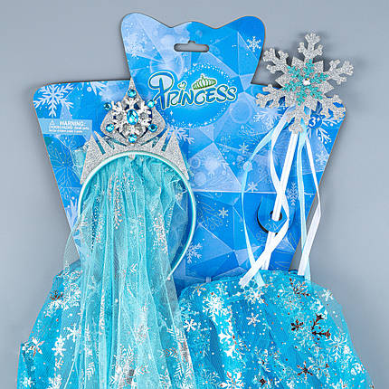 Карнавальний набір Снігова королева Зріст 98-116 см, фото 2