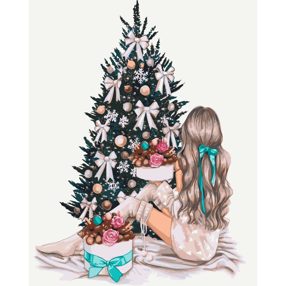 Картина за номерами 40х50 см. Новорічний затишок AC10156, фото 1