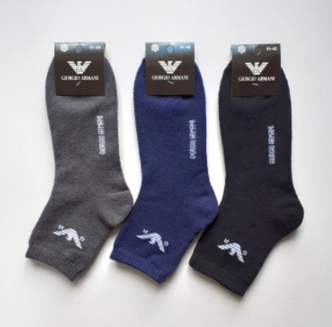 Шкарпетки чоловічі 12 пар зимові махрові Armani Туреччина розмір 41-45 мікс кольорів