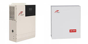 Гібридний сонячний інвертор Ritar SM-5K-48V-X/BAT-5KWH-51.2V, фото 1