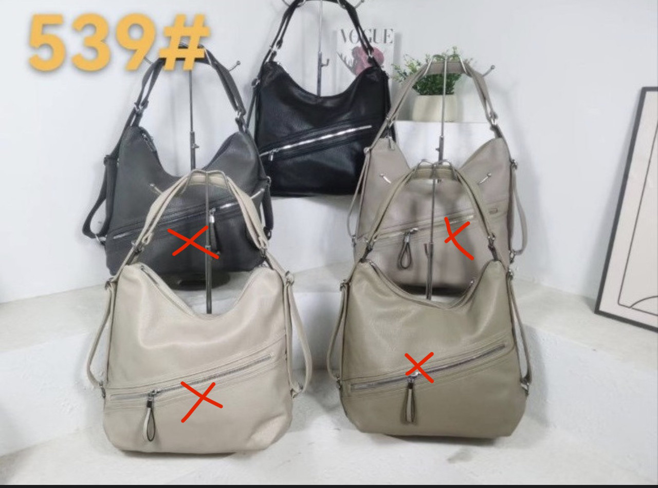 Сумочка жіноча містка на блискавці з кишенею зі штучної шкіри в різних кольорах Liza, фото 1