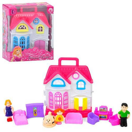 Іграшковий будиночок із меблями та фігурками (2 різновиди)