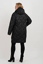Жіноче зимове пальто великих розмірів М-1152, розміри 46-60, фото 5