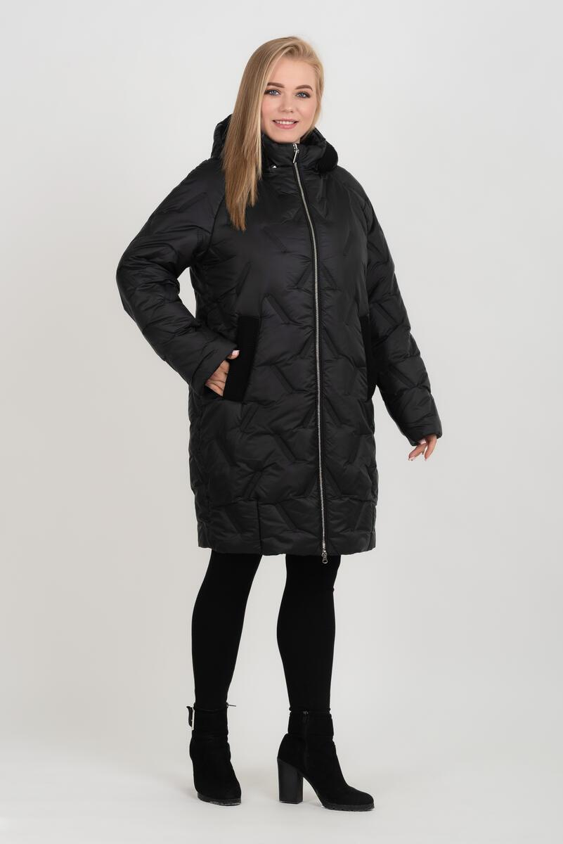 Жіноче зимове пальто великих розмірів М-1152, розміри 46-60