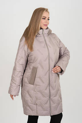 Жіноче зимове пальто великих розмірів М-1152, розміри 46-60, фото 1