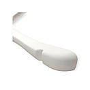 Пластикові плічки вішалки тремпеля 38 см білі  гачок хромований або золотий упаковка 5 шт, фото 2