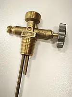 Газовий кран для туристичних балонів 5-12 літрів Ruddy SV-150 21.8 мм, вентиль на пропановий балон