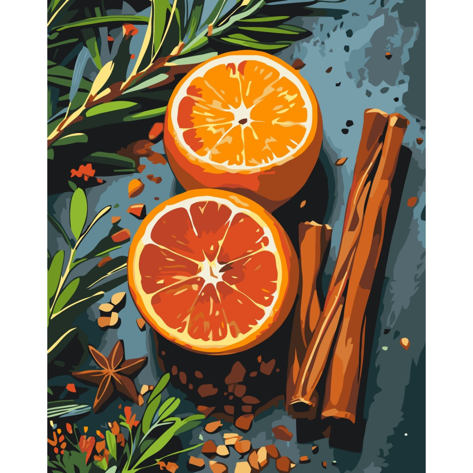 Картина за номерами 40х50 см. Спеції для глінтвейну AC12042, фото 1