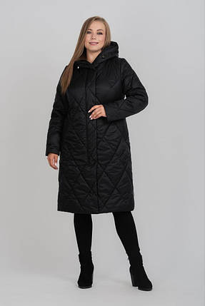 Жіноче зимове пальто великих розмірів М-1143, розміри 48-68, фото 1